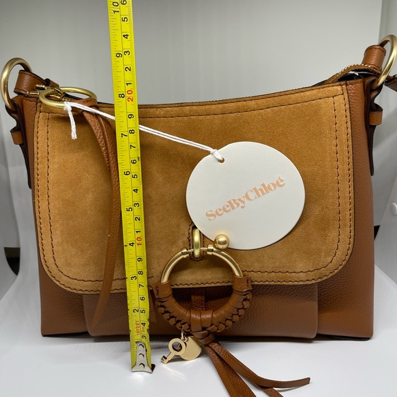 NWT See By Chloe JOAN Leather Shoulder Bag CROSSBODY Brown MSRP$700 - Picture 10 of 12